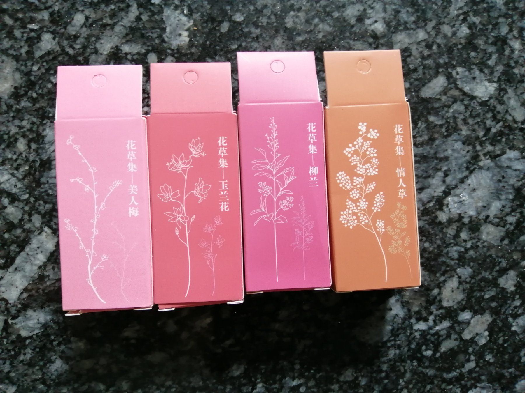 Timbri: 🎯4 er Set Holz Stempel – Nuovo e nell'imballaggio originale da langenthal venduto da Jordi04