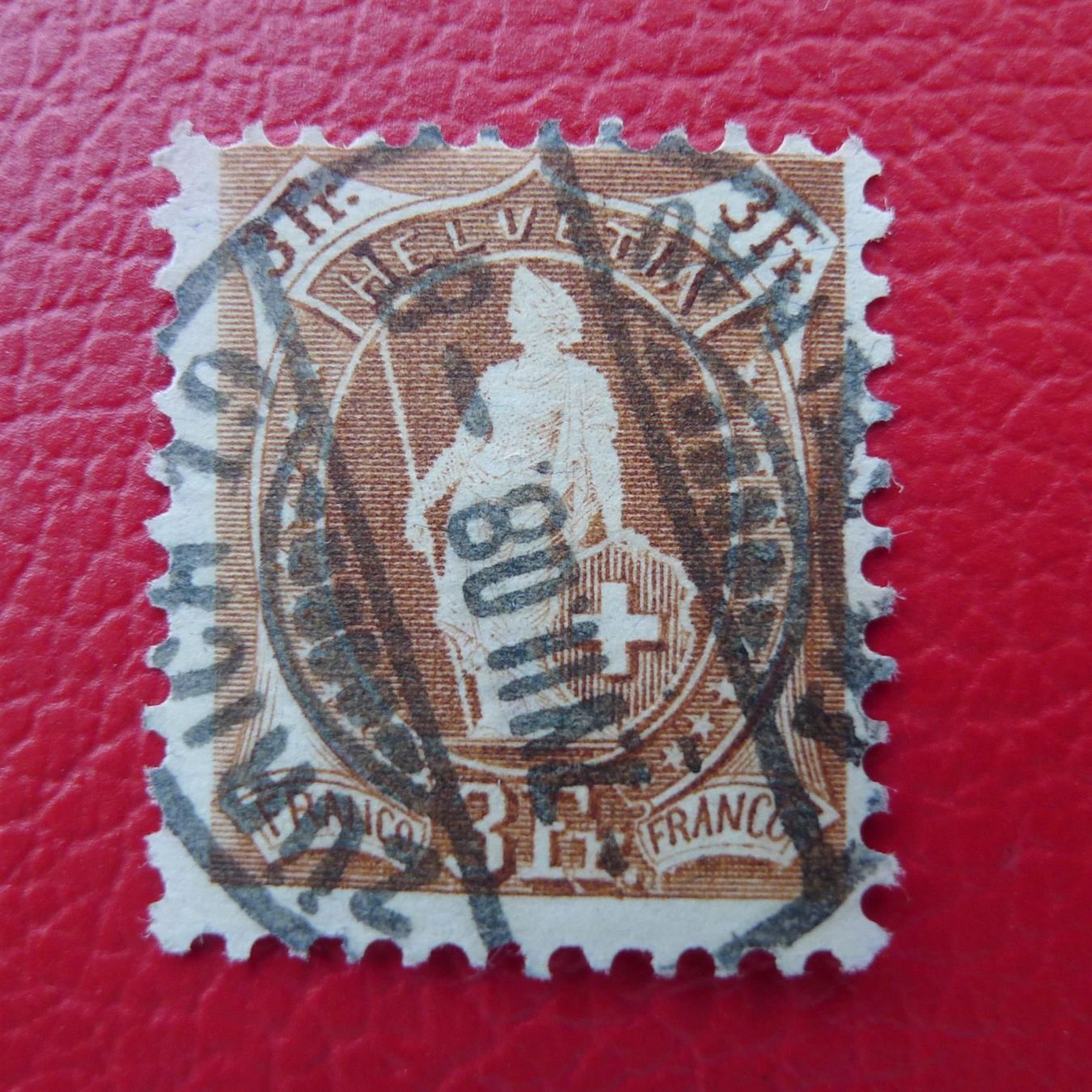 Alle Briefmarken: Stehende: 100B, sehr schöne Marke, Kat: 140.-+ – Gebraucht aus Sursee von Luzernerraute