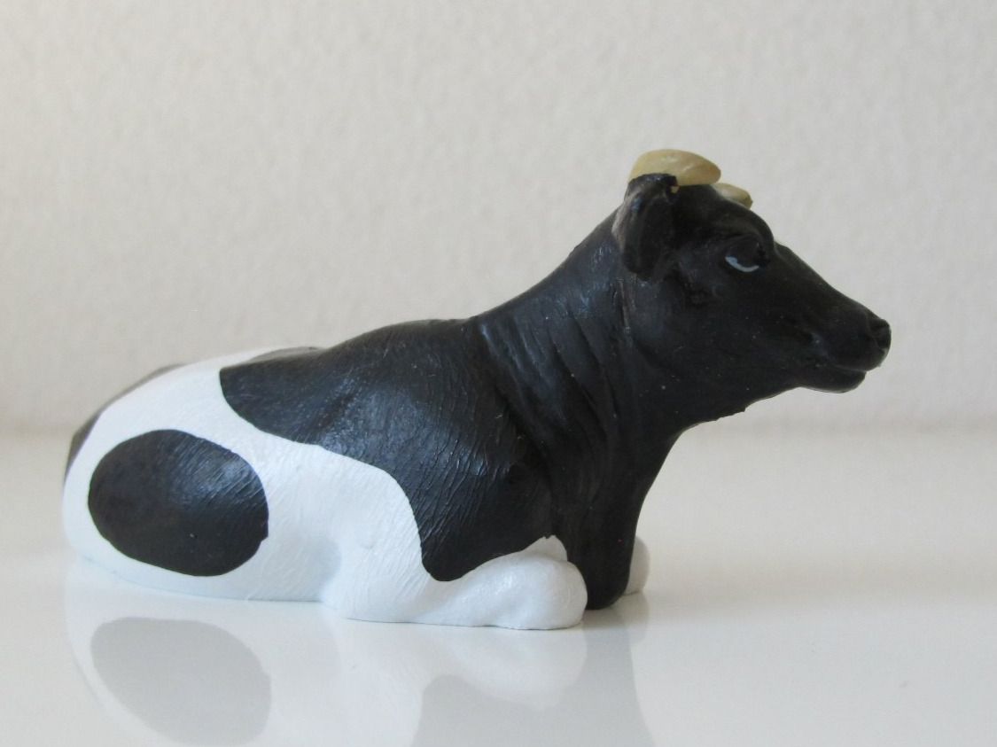 Schleich Statuette: Schleich 13211 Kuh mit Hörner liegend – Usato da Vilters venduto da hedi00 7
