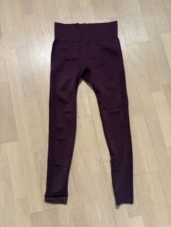 Lila Sport Leggings, Grösse M