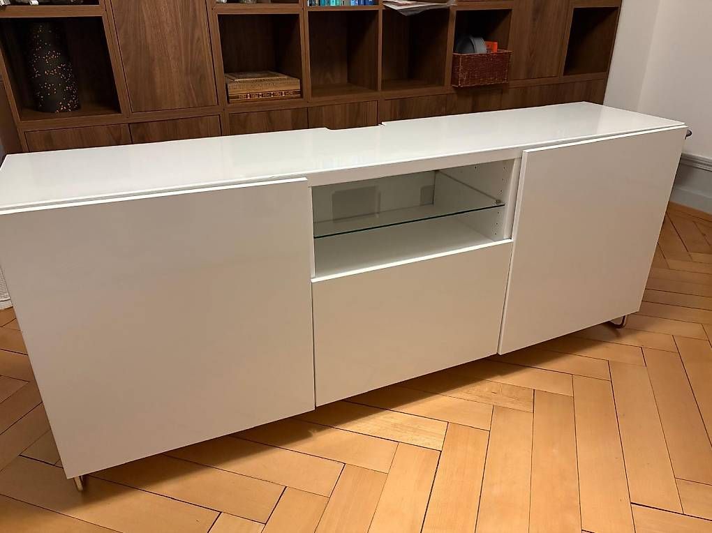 TV Möbel: TV Sideboard von IKEA, Model Besta in weiß – Gebraucht aus Zürich von phi_y2ly 2