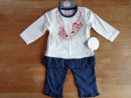 Baby-Set Gr. 74 (6-12 Mt.) mit süssem Turnschuh-Motiv, NEU