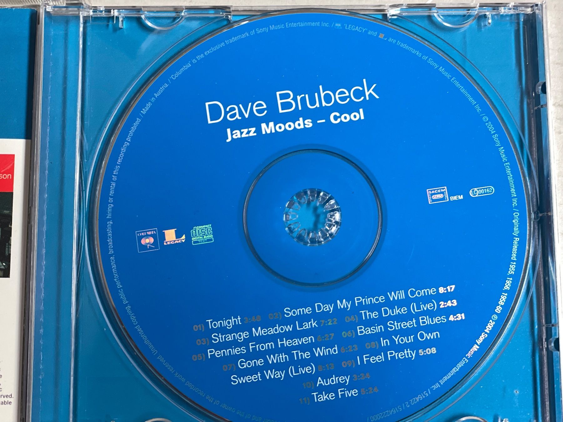 CDs: Dave Brubeck - Moods – D'occasion à Muri b. Bern par AdidasCollector 2
