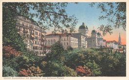 Bern (BE) – Bundeshaus mit Bernerhof und Bellevue-Palace