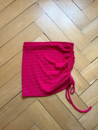 Rock magenta mit Raffungen XS