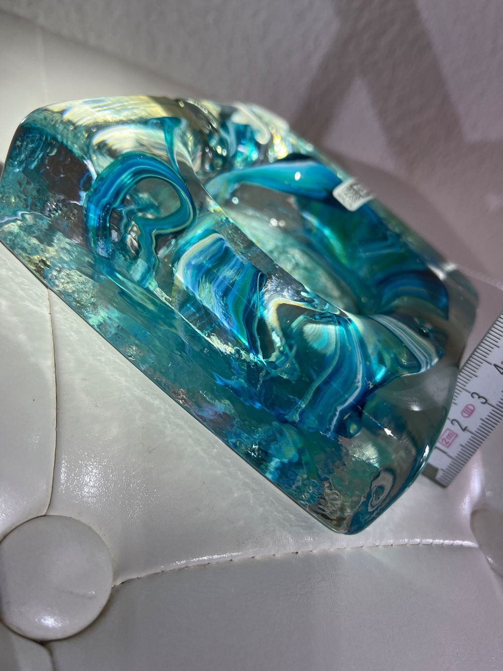 Portacenere: Mdina Aschenbecher Glas blau 12cm – Usato da Männedorf venduto da Maru83 5