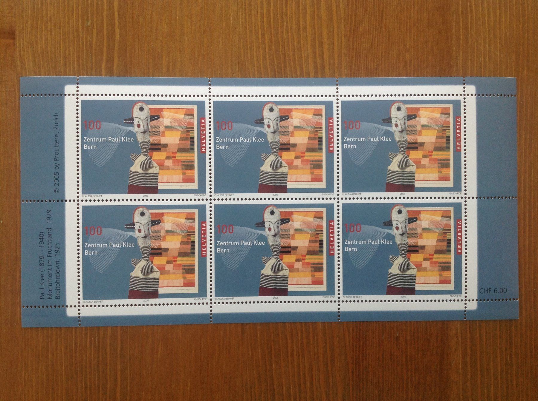 Tutti i francobolli: Kleinbogen Zentrum Paul Klee Bern, 2005, Postfrisch – Nuovo (secondo la descrizione) da Rickenbach SO venduto da Bytebull