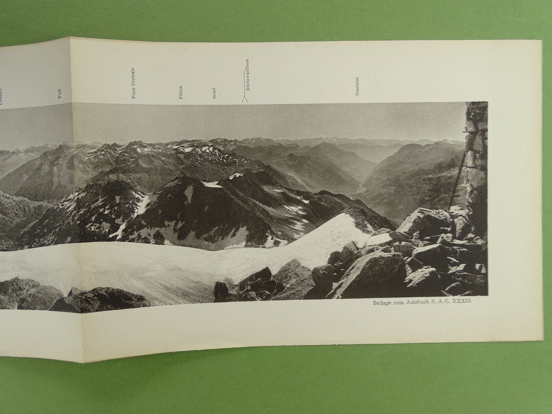 Cartine & Atlanti: PANORAMA VOM PIZ LUCENDRO 1904 – Usato da Grüningen venduto da Kartensammler 4