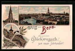 Litho Bern, Münster, Zeitglockenthurm, 
