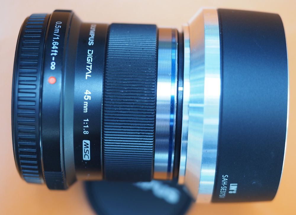 JJC Gegenlichtblende Für Olympus 45mm F/1.8 Objektiv – Schwarz, Reduziert Lens Flare