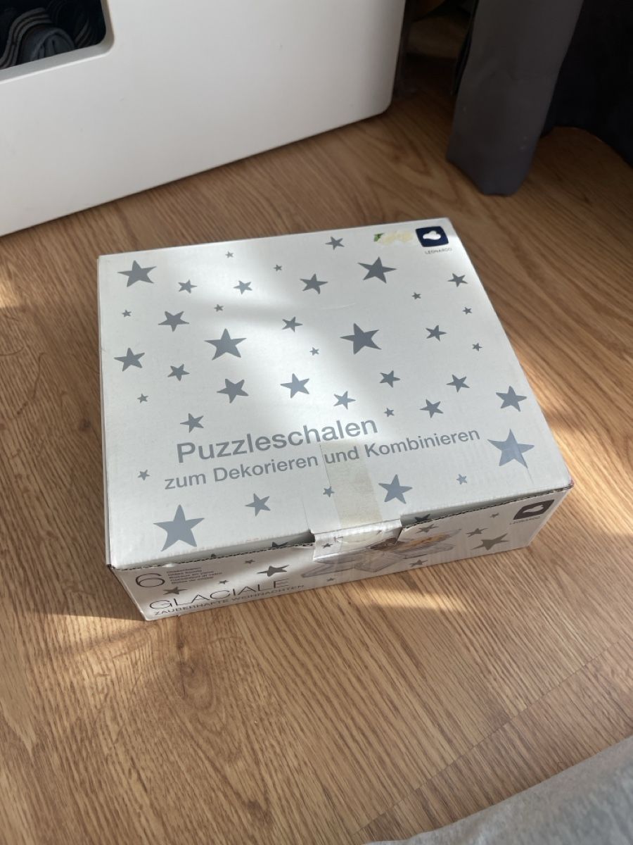 Set di piatti: Leonardo Puzzleschalen aus Glas Geschirr – Nuovo (secondo la descrizione) da Rotkreuz venduto da Yamachris