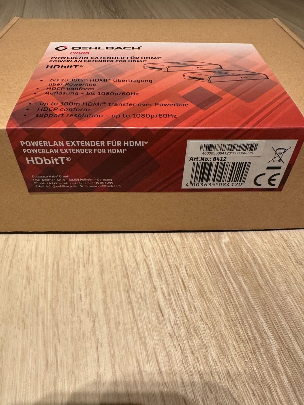 Oehlbach Adattatori: PowerLAN Extender für HDMI – Nuovo (secondo la descrizione) da Cham venduto da Smidel25 1