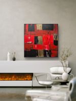 Originales abstraktes Bild 80x80cm ohne Rahmen
