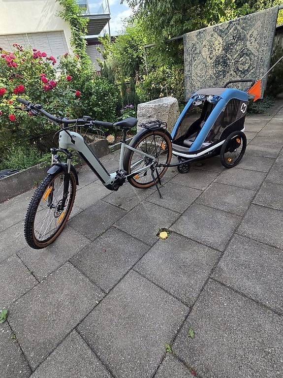 Biciclette: E-Bike Cube inkl Kinder Anhänger  – Usato da Bronschhofen venduto da Timi.g 3