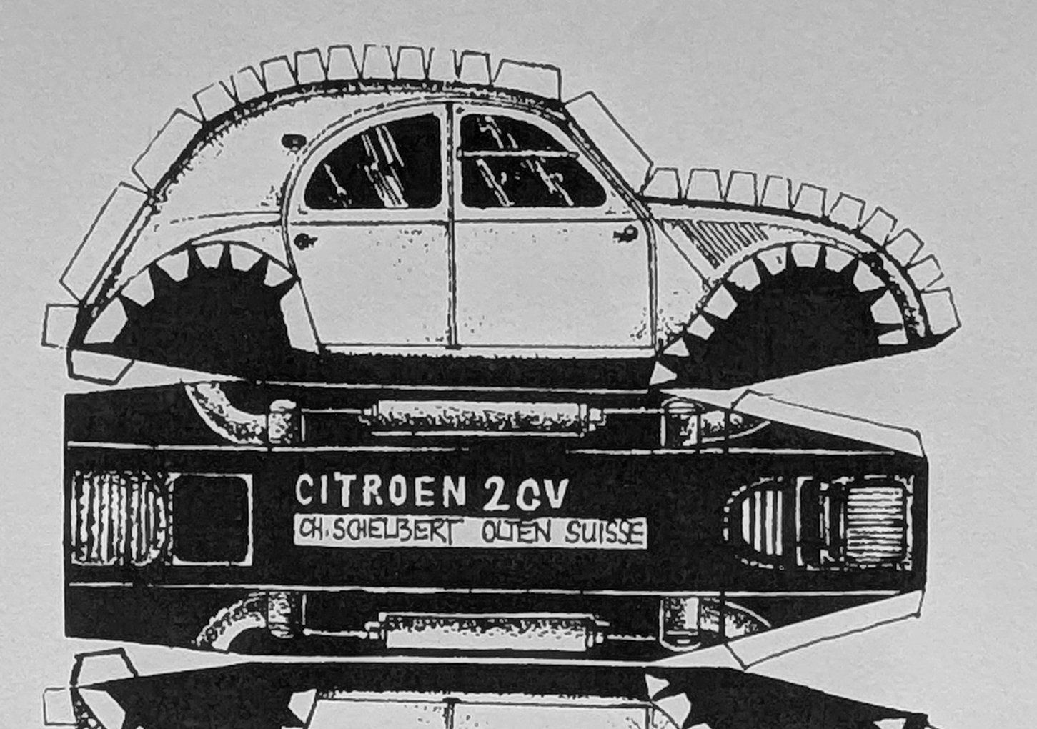 Modellini d'auto: Citroën 2CV Döschwo-Bastelbogen Nr.1 – Nuovo (secondo la descrizione) da Olten venduto da J.Cooper58 1