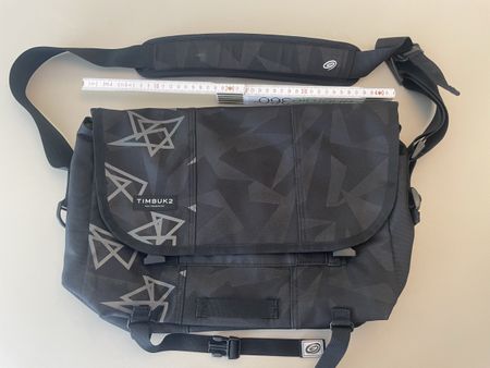 Timbuk2 Messenger Bag, Top Zustand! Schwarz-Grau Muster