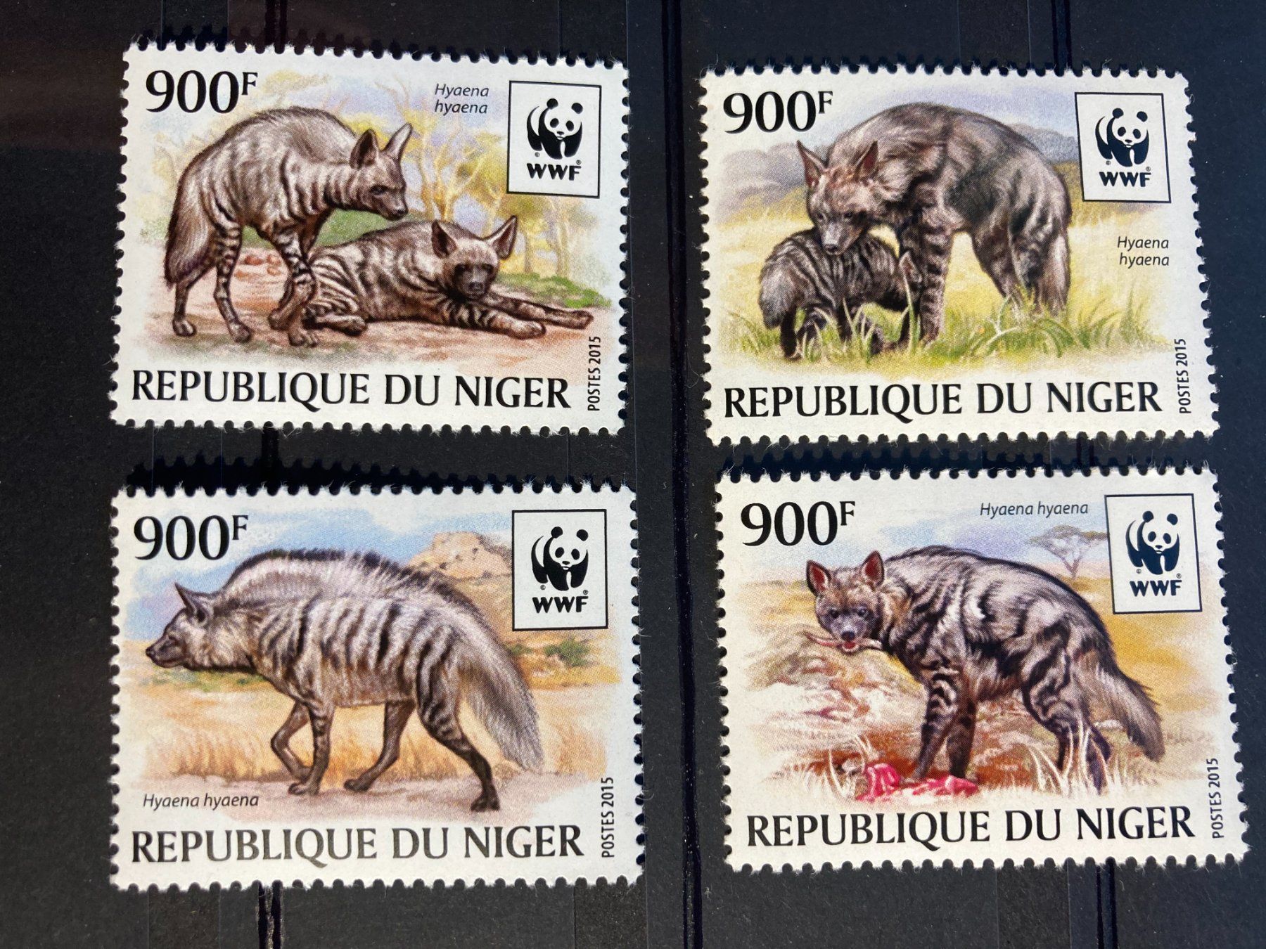 Alle Briefmarken: WWF Niger 2015 Satz Hyäne Postfrisch – Neu (gemäss Beschreibung) aus Liestal von schnueps