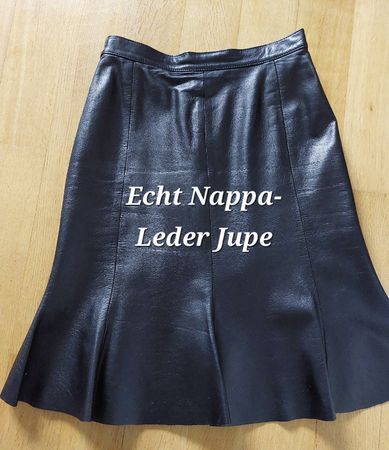 Echt Leder Jupe in black Gr.36