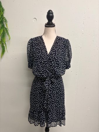 Kiwi / Gizia kurzes Kleid blau weiss getupft Gr. 36