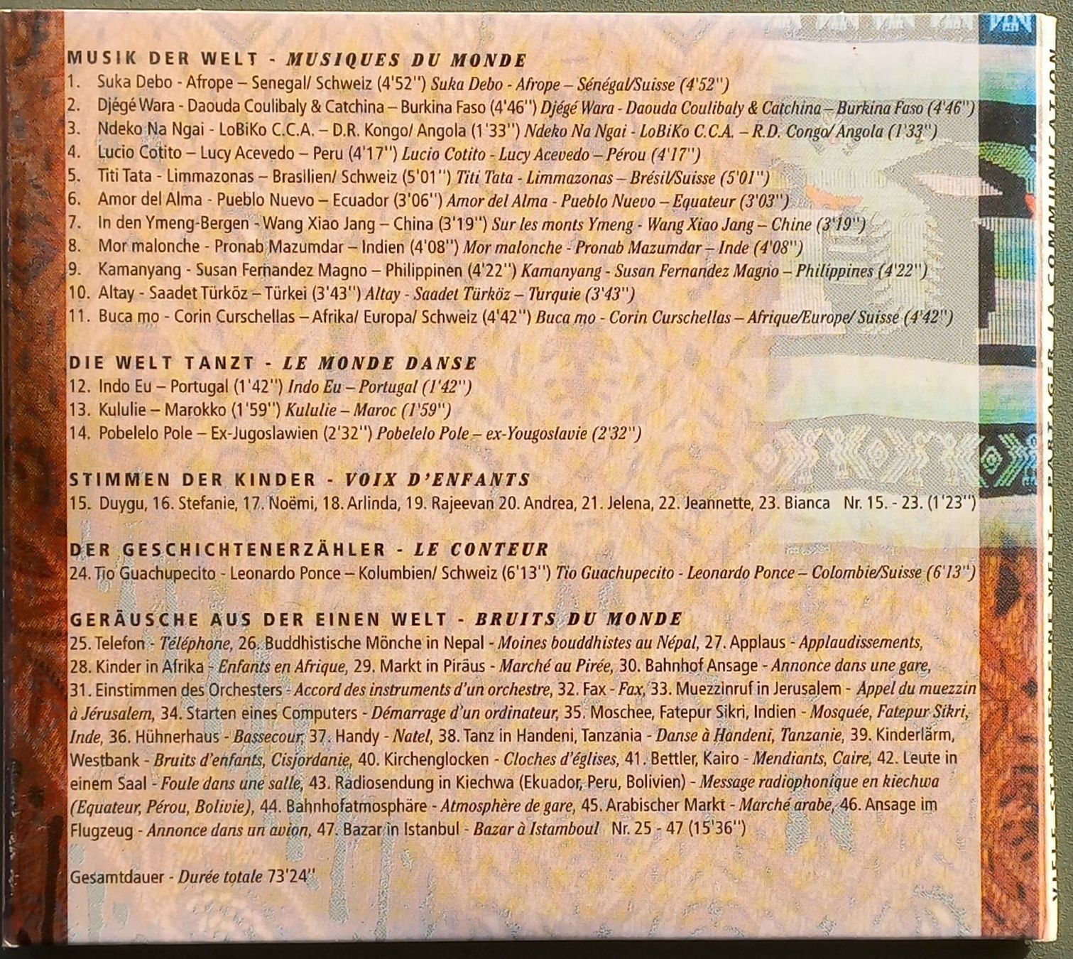 CDs: CD - Viele Stimmen, eine Welt – D'occasion à Niederuzwil par lubimaja 2