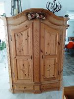 Dielenschrank / Hallenschrank 2 Türig in Kiefer gewachst