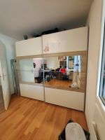 Kleiderschrank Weiss mit Spiegeltüren, top Zustand