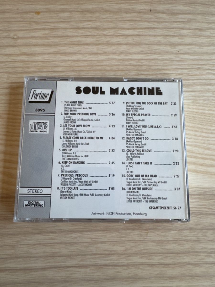 CD: Soul Machine CD - Diverse Interpreten - Top Zustand! – Usato da Unterwasser venduto da Kaiser1652 1