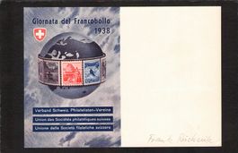 Giornata del Francobollo Lugano 4.Xll.1938 , SBK Nr.J85 Bloc