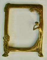Vintage Jugendstil Messing Bilderrahmen