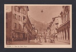 SION - Rue du Grd. Pont, belebt