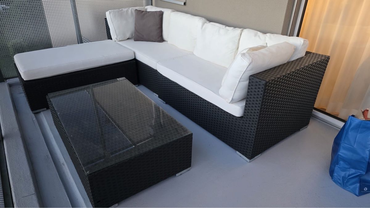 Viplounge Divani: Milano Balkon Lounge Set schwarz VIP Lounge – Usato da Reichenburg venduto da ibiza18 5