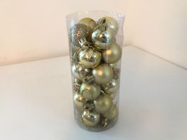 24 Stück Weihnachtskugeln, 3 verschiedene Sorten