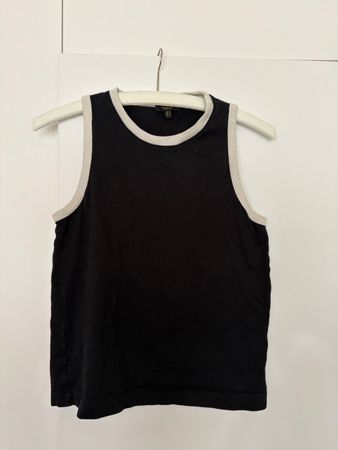 Massimo Dutti black tank top, size M