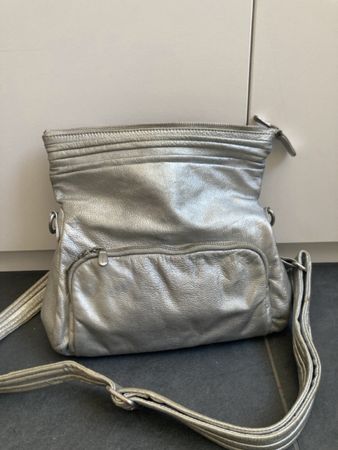 Silbrige Talman Tasche