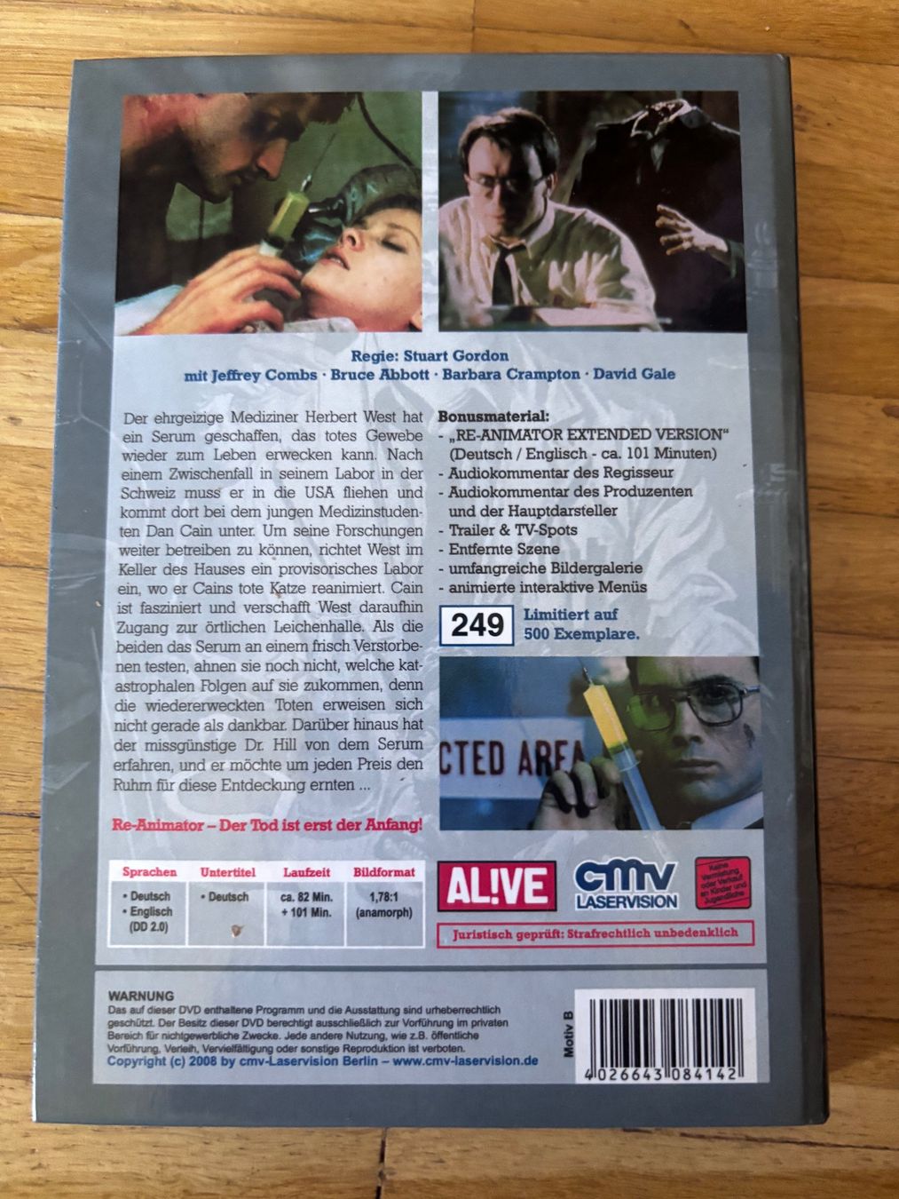 Tutti i DVDs: RE-ANIMATOR  (Hart Box). Stuart Gordon. DVD – Usato da Basel venduto da san_2qlq 1