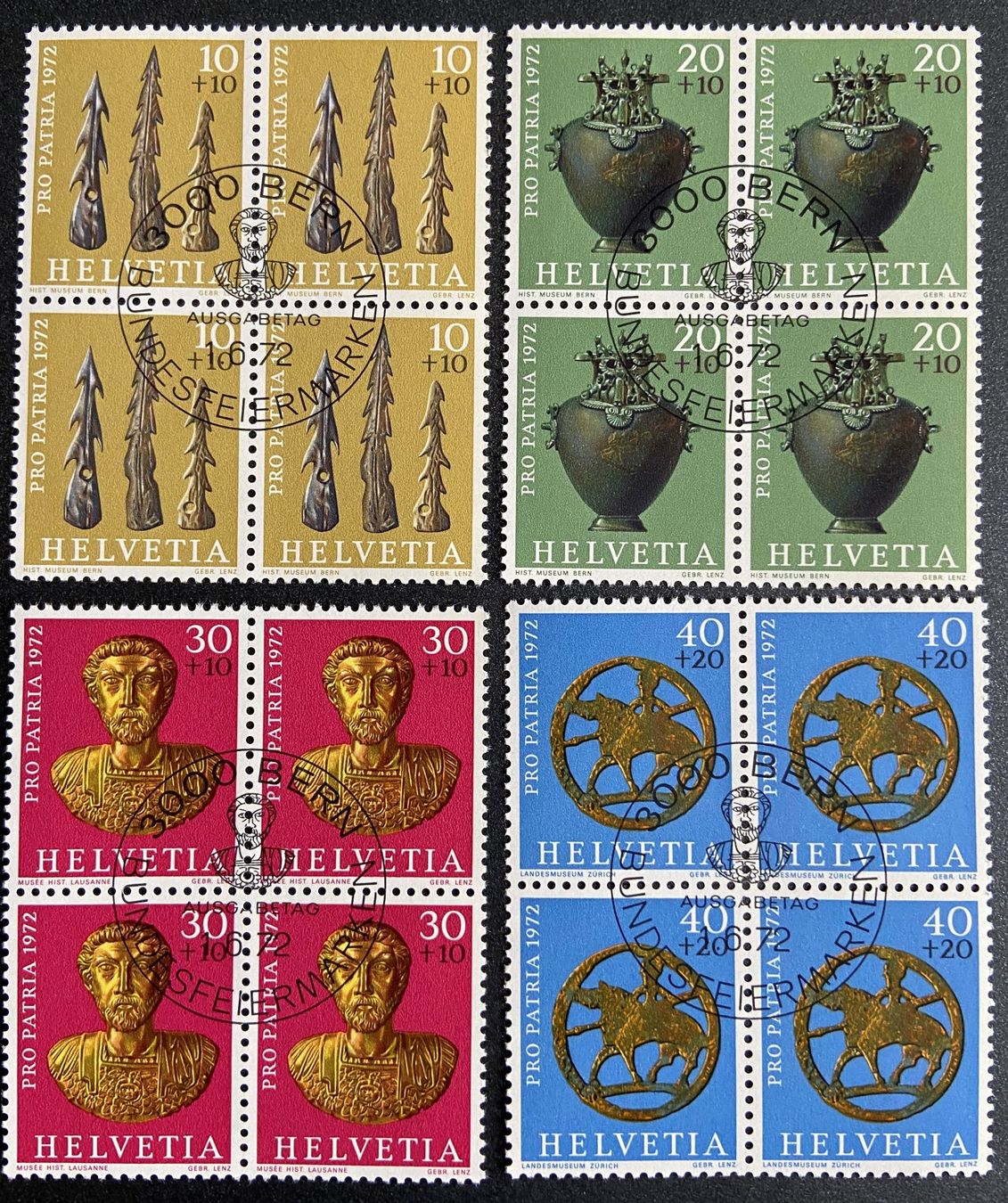 Tutti i francobolli: Lot Pro Patria 1968 / 1972 – Usato da Böckten venduto da Hansi36 3
