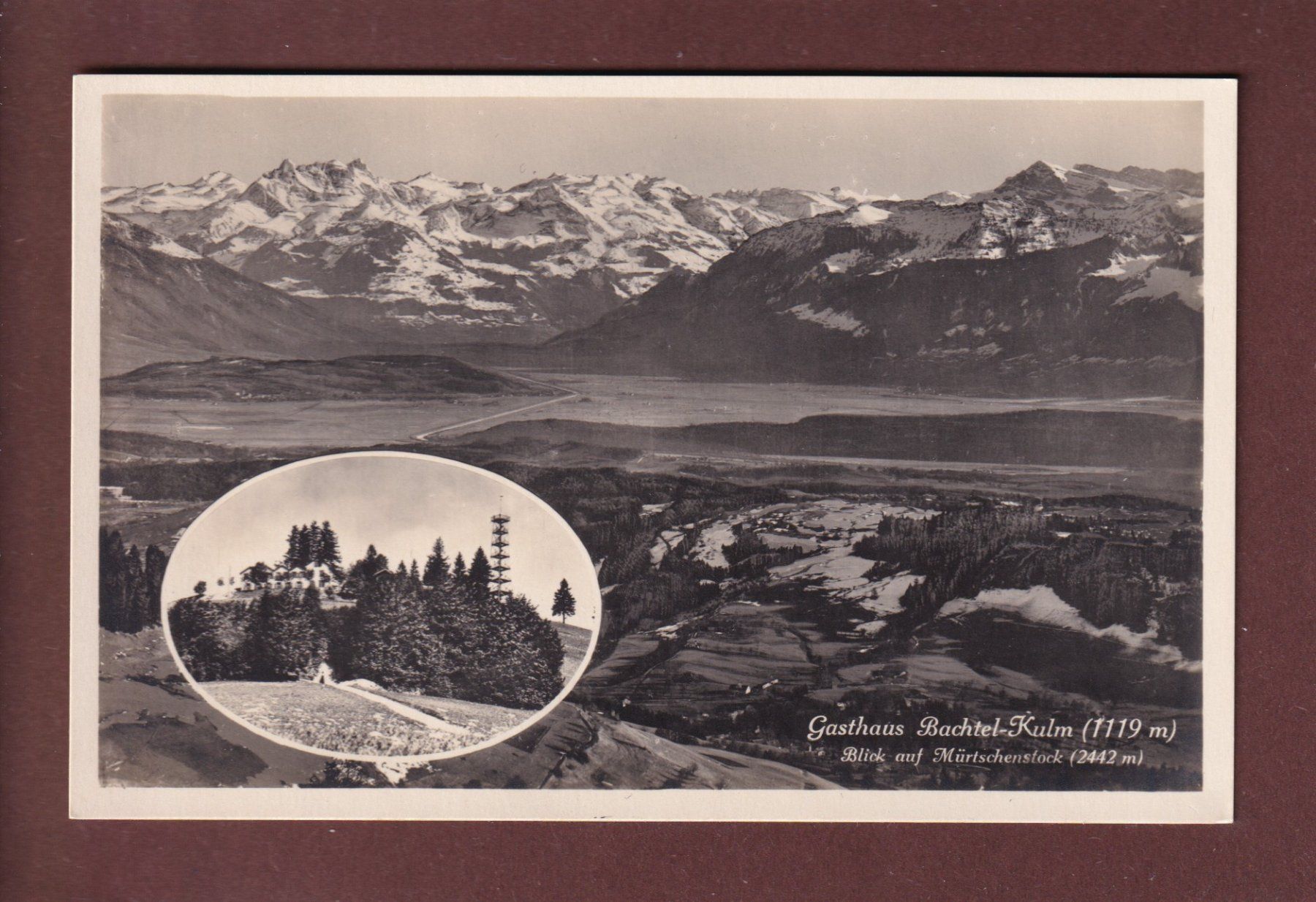 Cartoline postali: Gasthaus BACHTEL-KULM – Usato da Pully venduto da nicecards