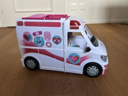 Barbie Krankenwagen mit Licht, Ton &alle Zubehör/Top Zustand