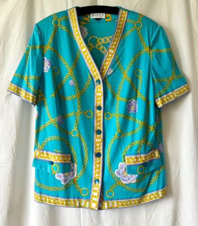 Feines zweiteiliges Set as Bluse und Jupe von Botto (IT)