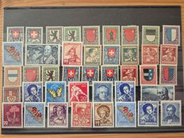 CH PJ Briefmarken */** Karte K5 Zustand gemäss Bilder