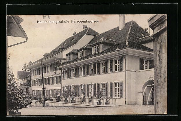 Cartoline postali: AK Herzogenbuchsee, Haushaltungsschule – Usato da Berlin venduto da bartko-reher