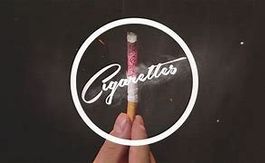 Karte in Zigarette