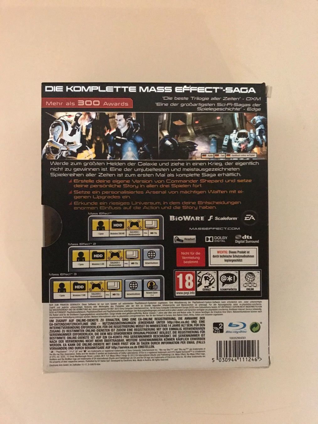 Sony Giochi: Mass Effect Trilogy Ps3 – Usato da Tecknau venduto da Otacon0 1