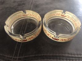 2 cendriers Morand, Distillerie Martigny, vintage!