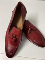 Herren Leder Loafers Gr. 42 rot Francesco Benigno