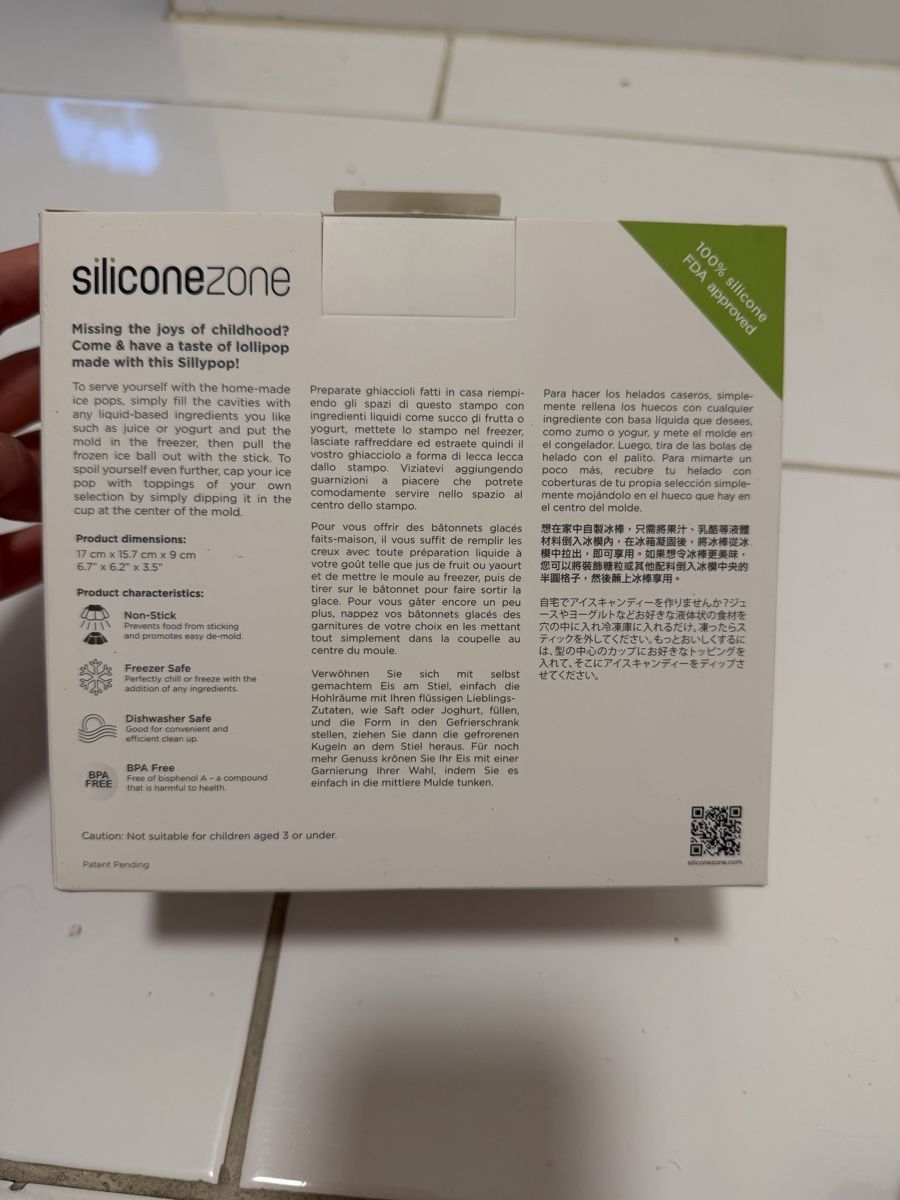 Silikomart Backformen: Siliconezone Sillypop MINI Glaceform neuwertig – Gebraucht aus Zürich von pat_9zks 4