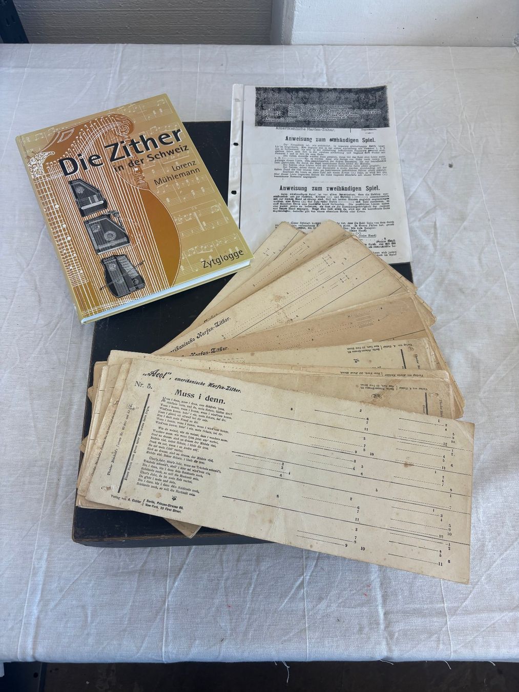 Musikinstrumente: Akkordzither Aeol Amerika antik – Gebraucht aus Suhr von Brocki-Suhr 4