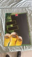 Panneau publicitaire Heineken verres bière vintage