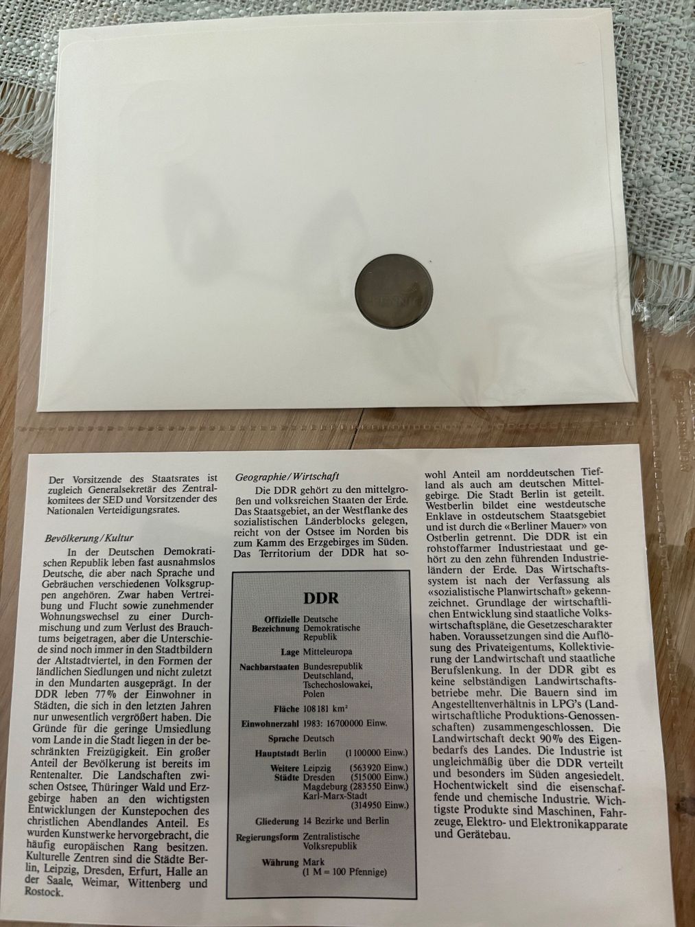 Tutti le monete: Numisbrief DDR von 1990 20 Pfennig 1983 – Nuovo (secondo la descrizione) da Stein am Rhein venduto da ste_00 1