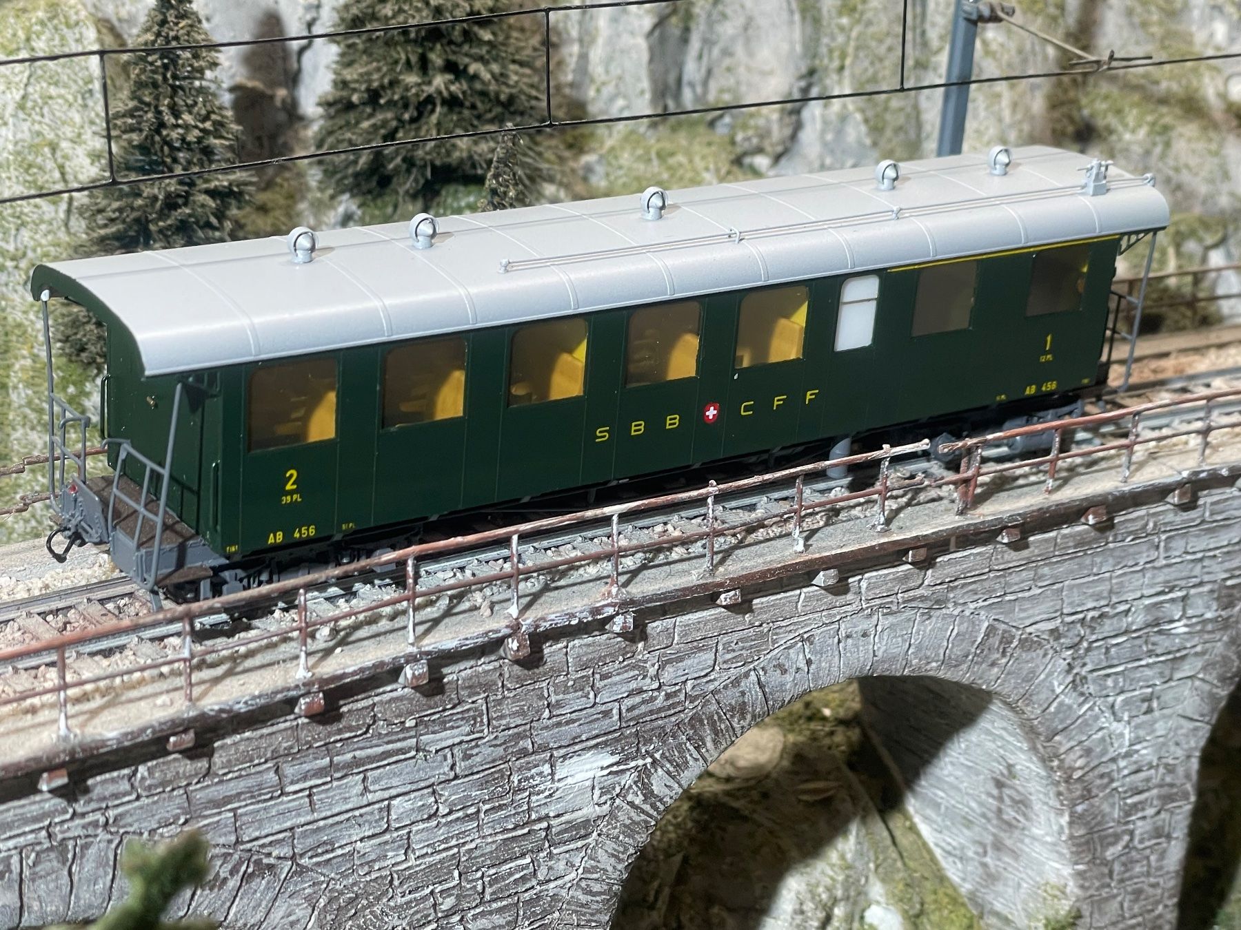 HRF Modellini di ferrovie: HRF, Brünig AB 456 – Nuovo (secondo la descrizione) da Krummenau venduto da ferrotech